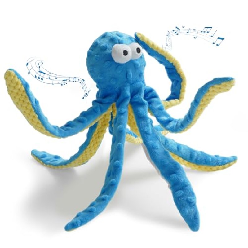 Nocciola Octopus Squeaky Dog Toy