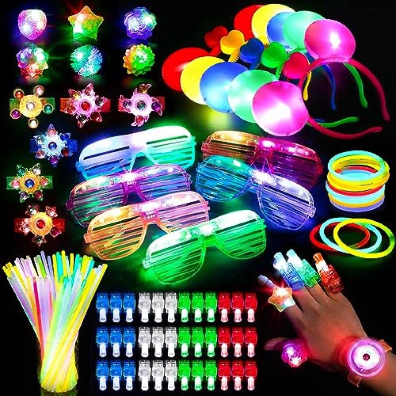 Mocoosy 103PCS Glow in the Dark Party Supplies,…
