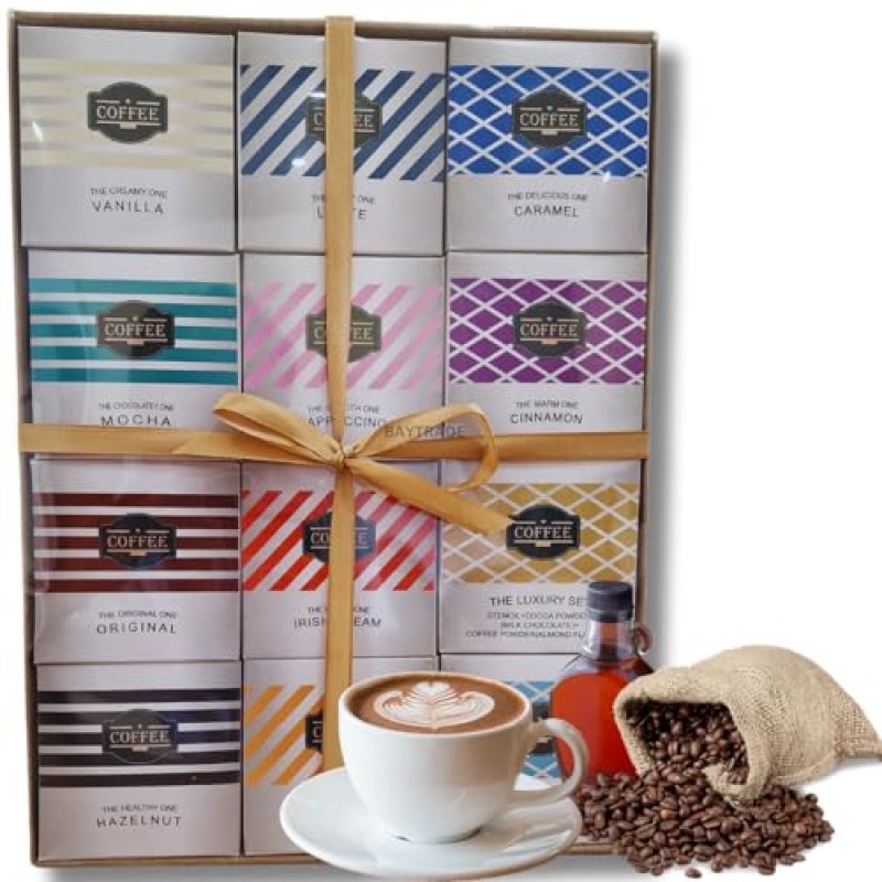 Coffee Gifts |12x Instant Flavoured Coffee Hamper…