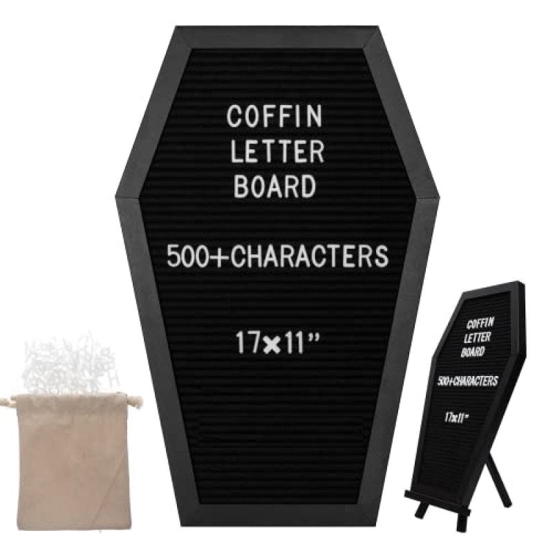 Coffin Felt Letter Board