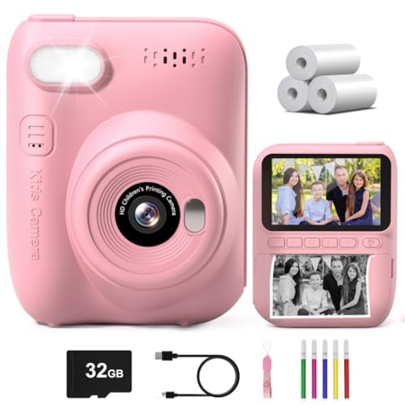Gofunly Kids Instant Print Camera