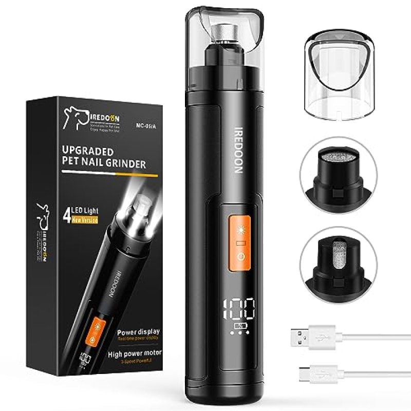 IREDOON Dog Nail Grinder