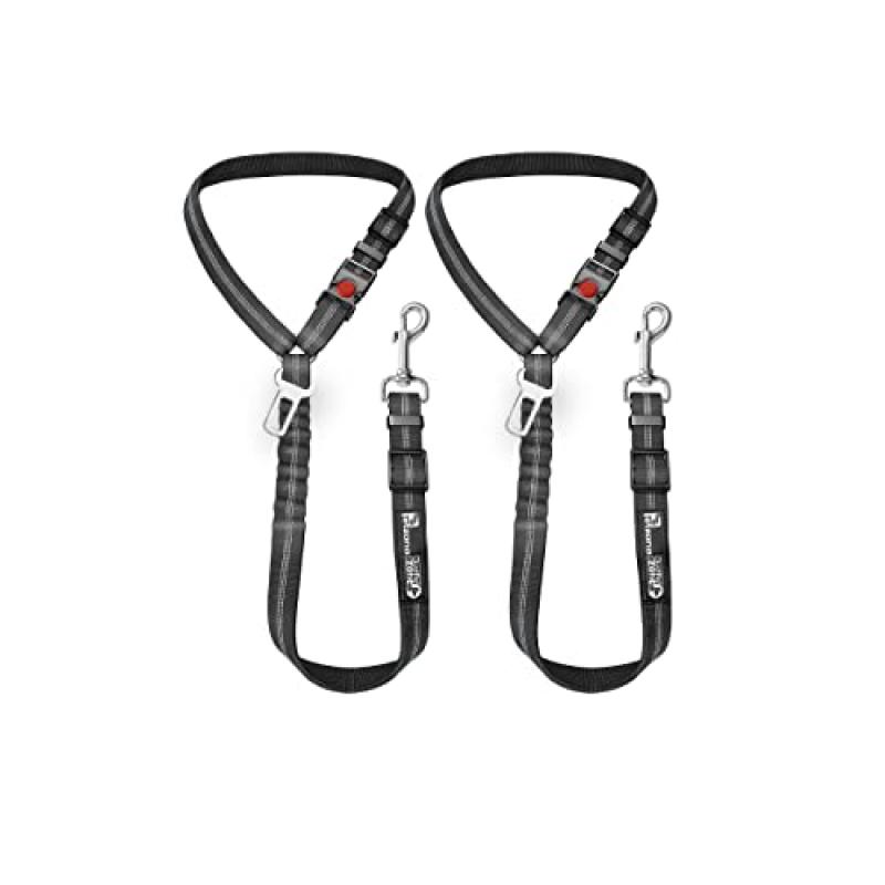 Dog Seat Belt Harness with 2-in-1 Leash