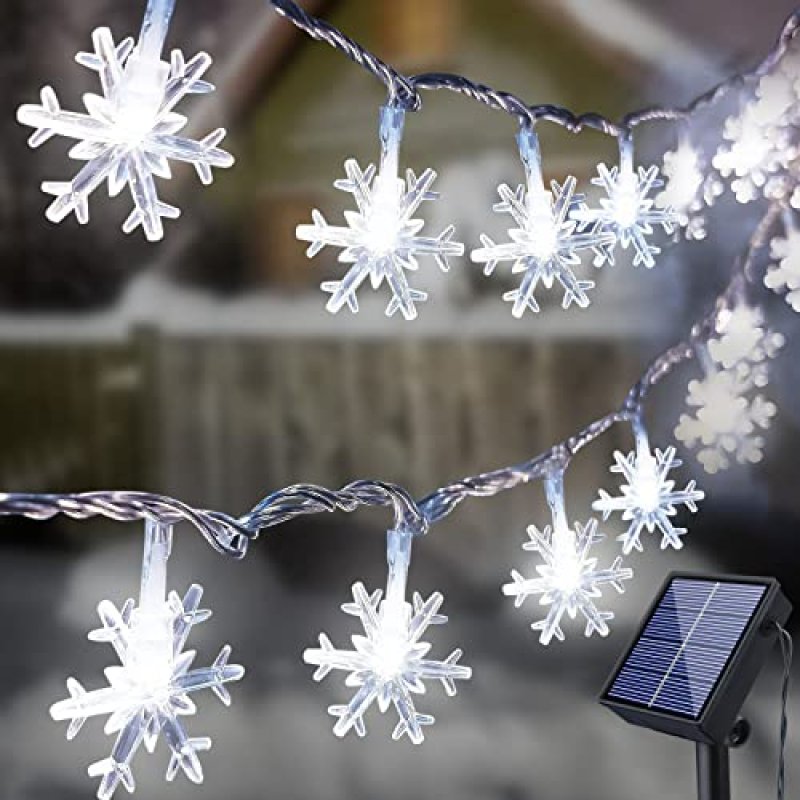 Fohil Snowflake Solar Lights