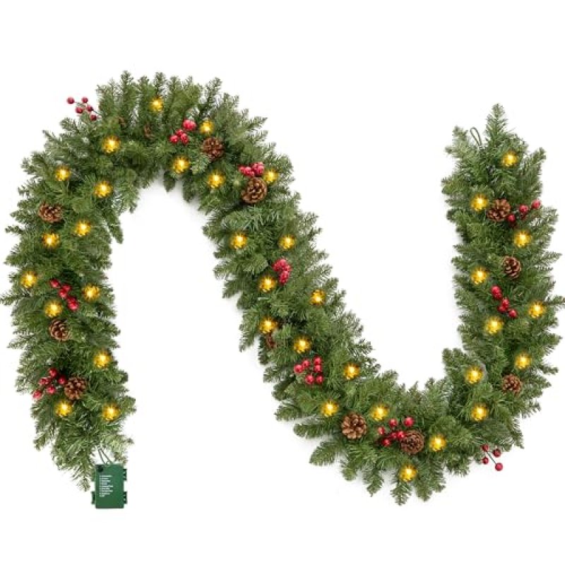 Joiedomi 2.7M/ 9FT Christmas Garland Artificial…