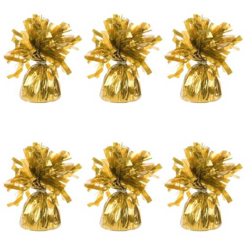 Foil Balloon Weights for Helium Balloons in Gold…