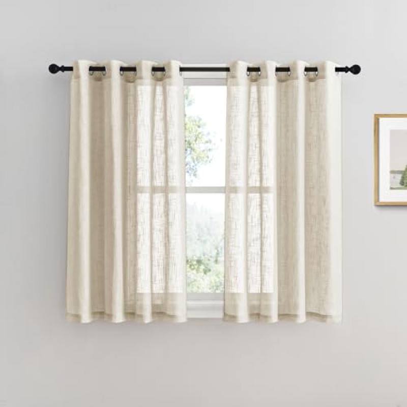 PONY DANCE Voile Net Curtains, Set of 2