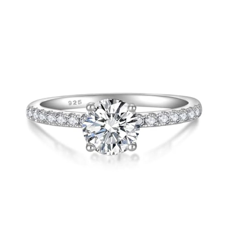 YL Moissanite Engagement Rings 925 Sterling…