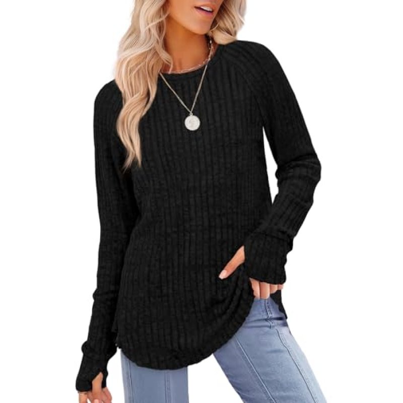 Aokosor Ladies Jumpers for Women UK Long Sleeve…