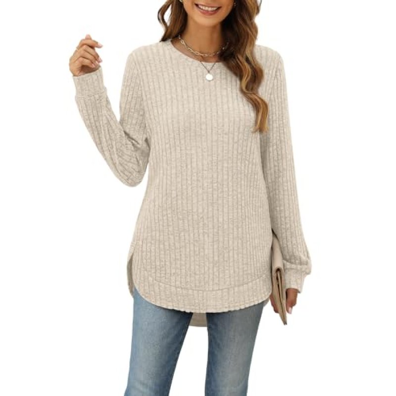 Aokosor Ladies Jumpers for Women UK Long Sleeve…