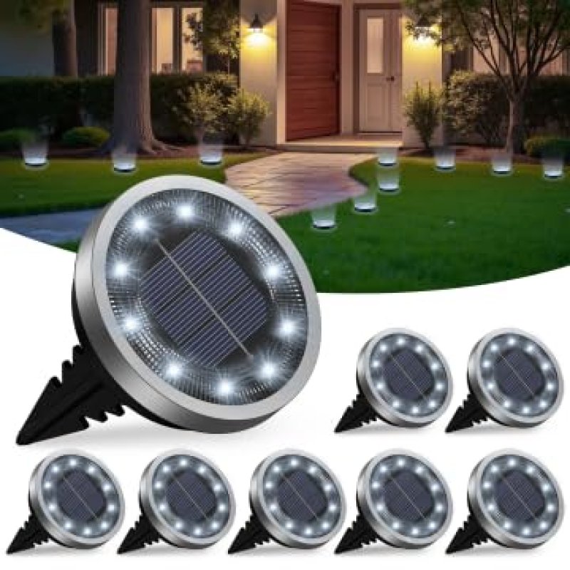 Solar Ground Lights for Garden Pathway