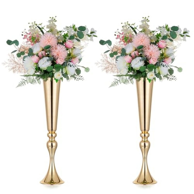 NUPTIO Gold Vase Set