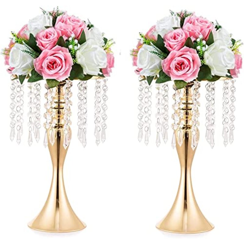 Gold Wedding Centrepiece Vases