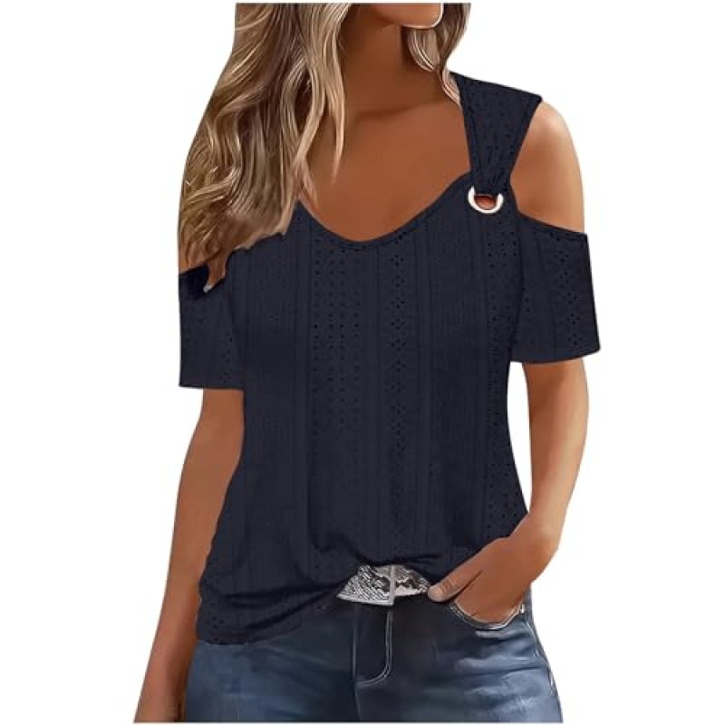 Cold Shoulder Tunic Blouse