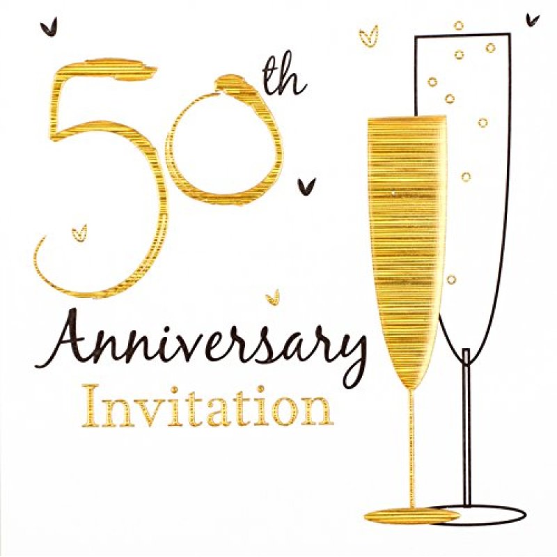 Gold Anniversary Invitations