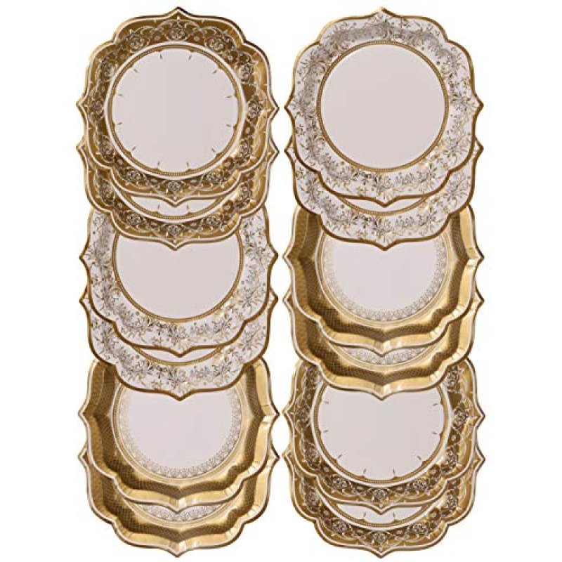 Gold Porcelain Paper Plates