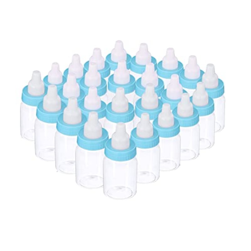 Holdfiturn 24 Pcs Fillable Baby Shower Bottles 9…