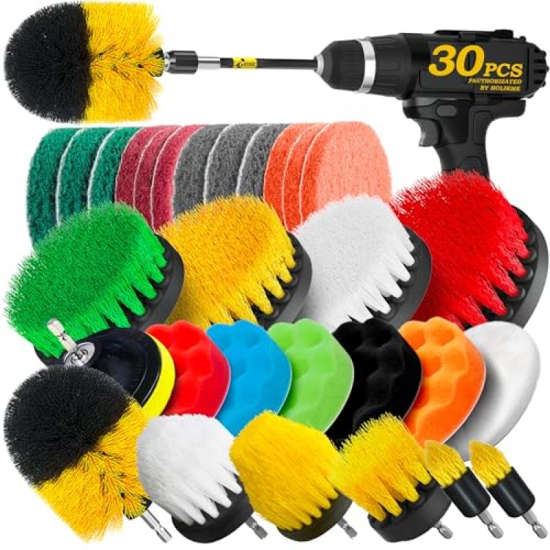 Holikme Drill Brush Attachments Set