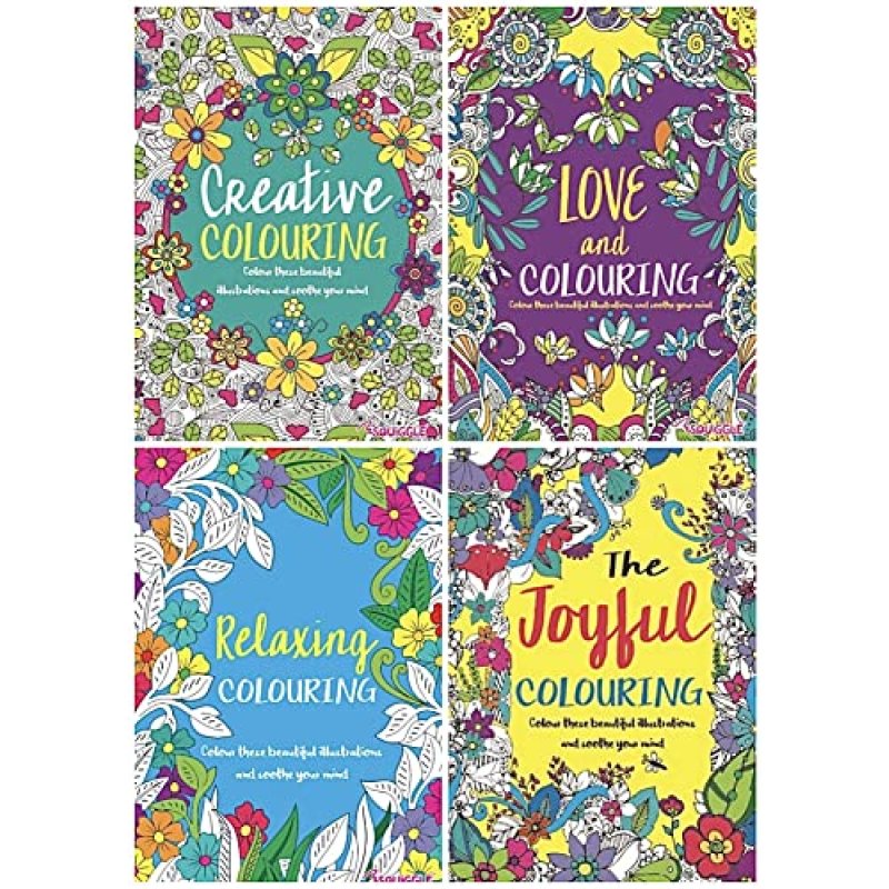BG Colour Therapy Colouring Books