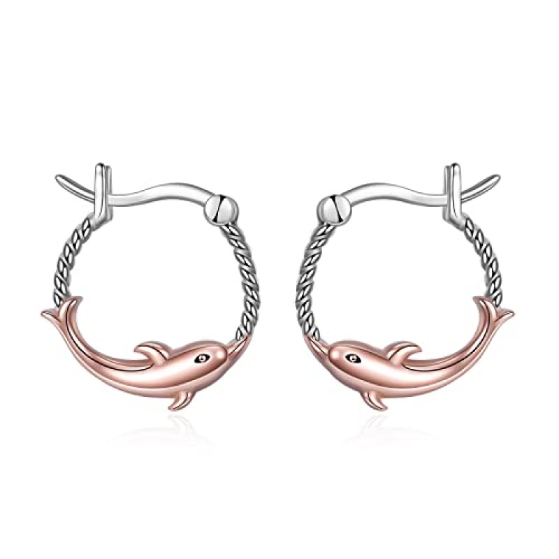 Dolphin Hoop Earrings