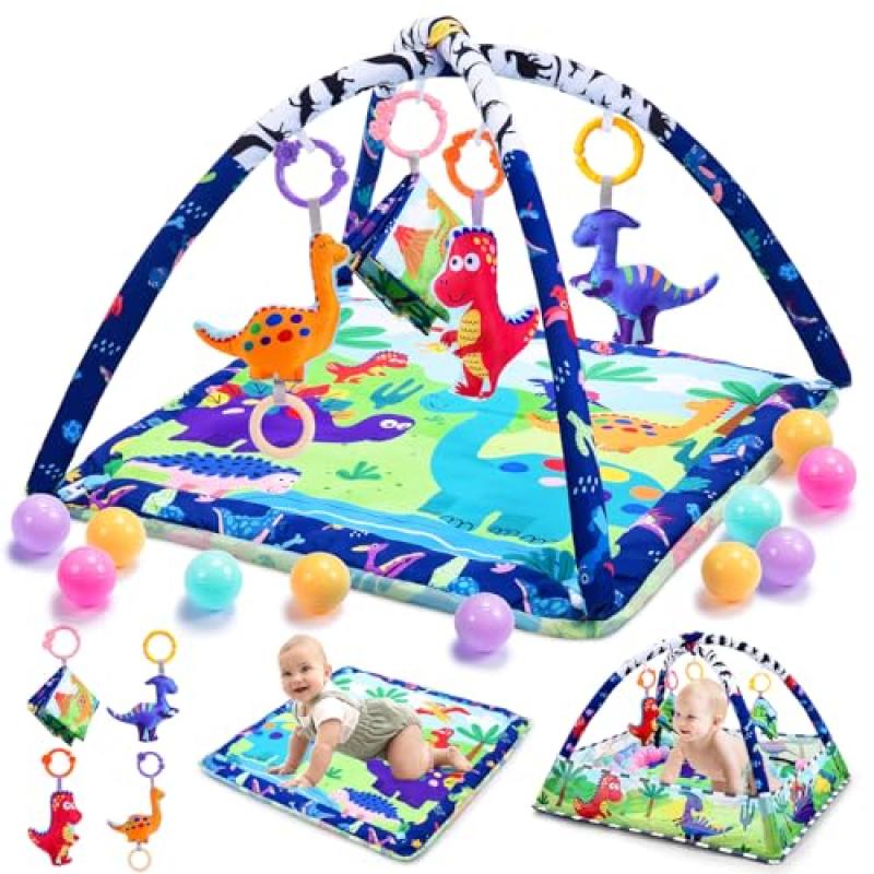 JoltJive Dinosaur Baby Play Mat