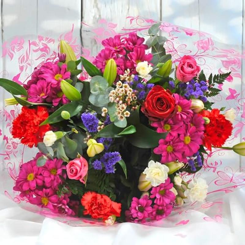 Homeland Florists Flower Bouquet with Velvet Rose