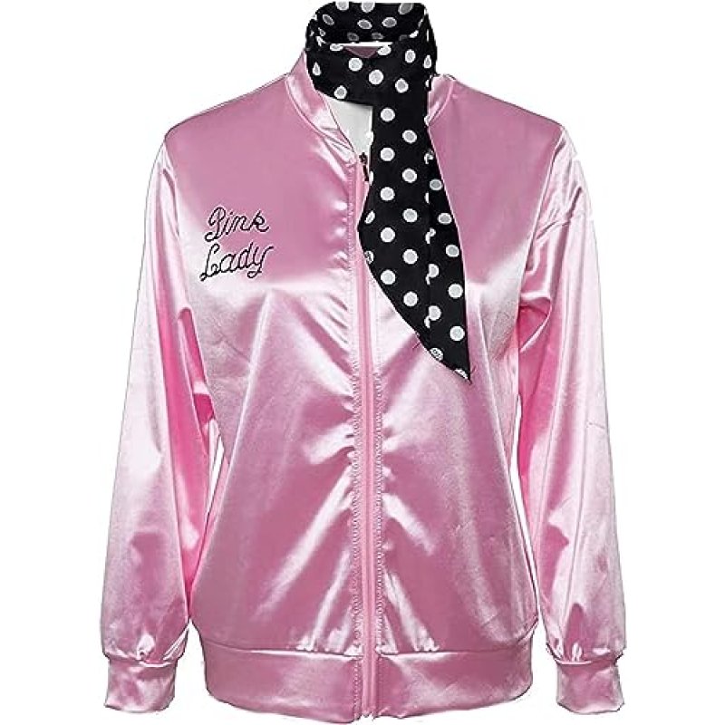 Women Ladies Costume 50s Sandy Pink Satin Jacket…