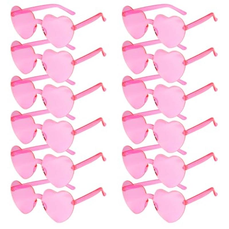 PLULON Women's Heart Shaped Sunglasses
