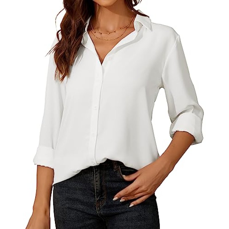 Women's Chiffon V-Neck Blouse
