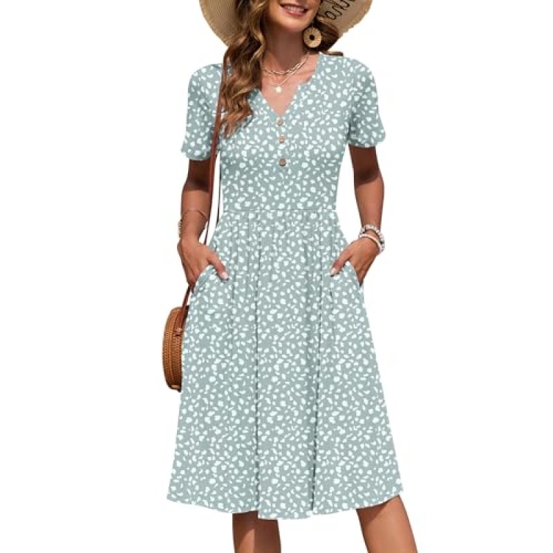 AUSELILY Women's Midi Dress