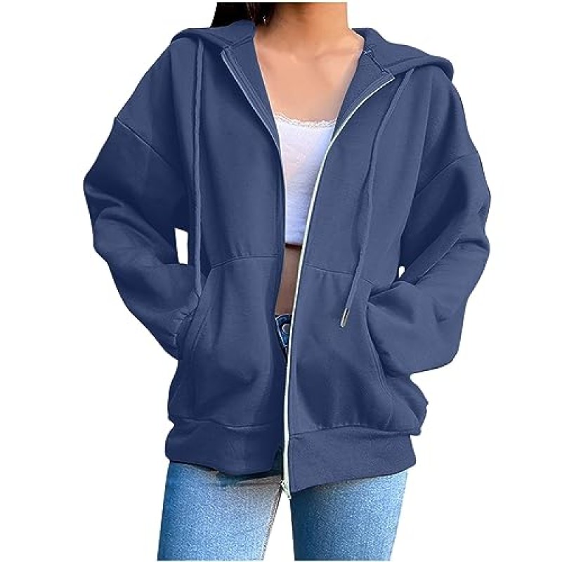 IEPOFG Women's Zip-Up Hoodie