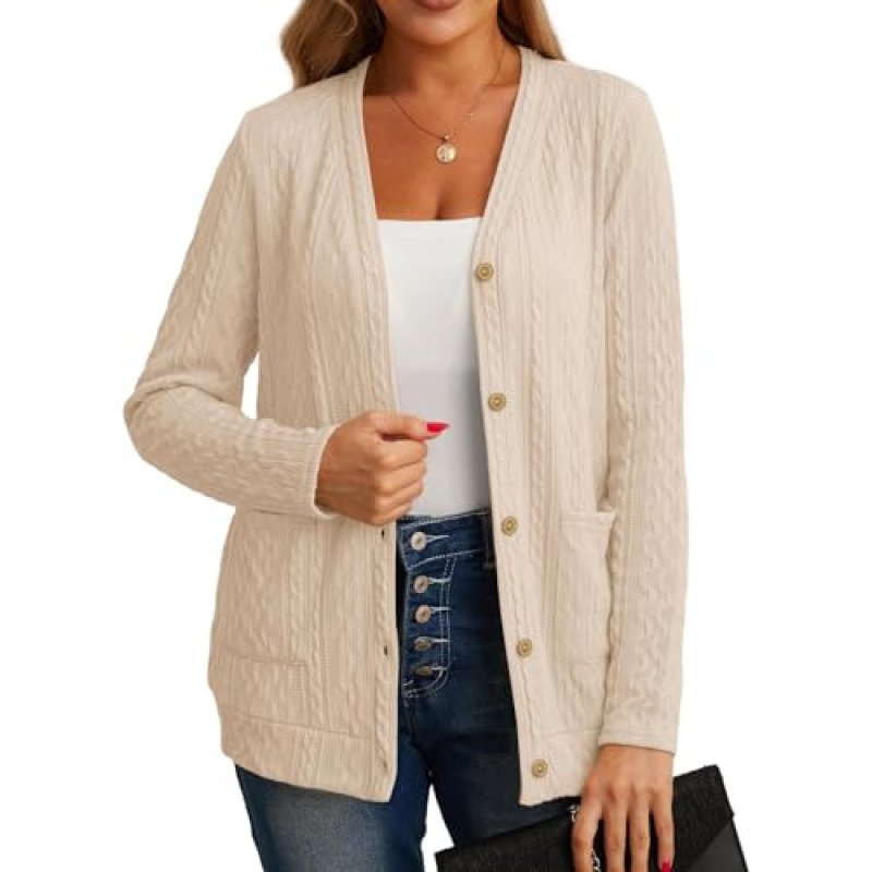 GRECERELLE Women's Knit Cardigan