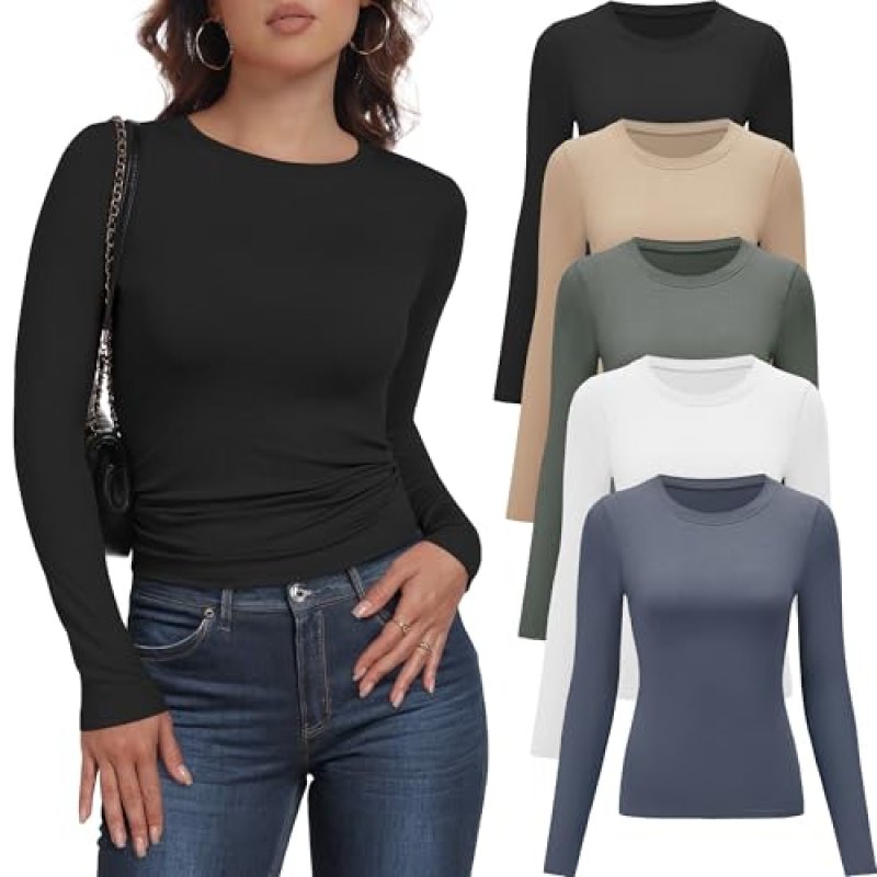YOIOWVY Women's Long Sleeve Tops
