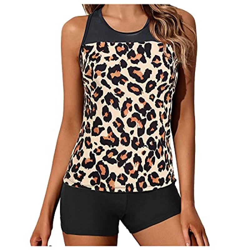 Women's Tummy Control Tankini Set