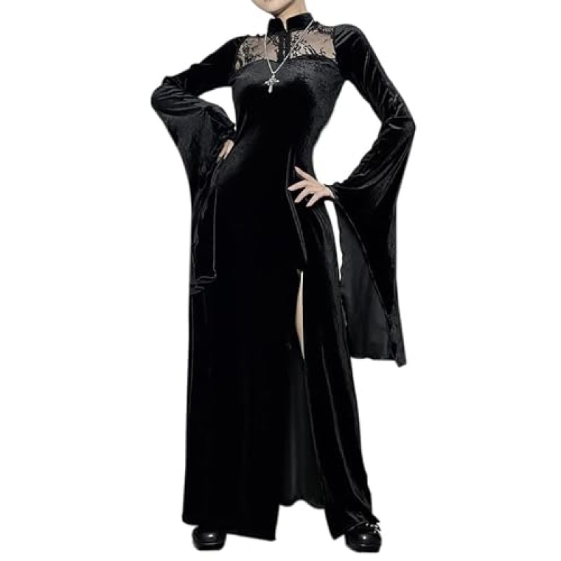 YAOHUOLE Womens Halloween Dress Addams Family…