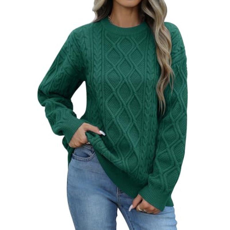 PASUDA Womens Jumpers Winter Warm Casual Crew…
