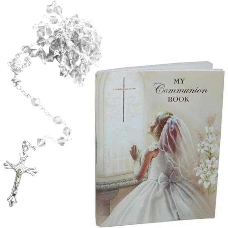 Communion Gift Set with Prayer Book and Rosary