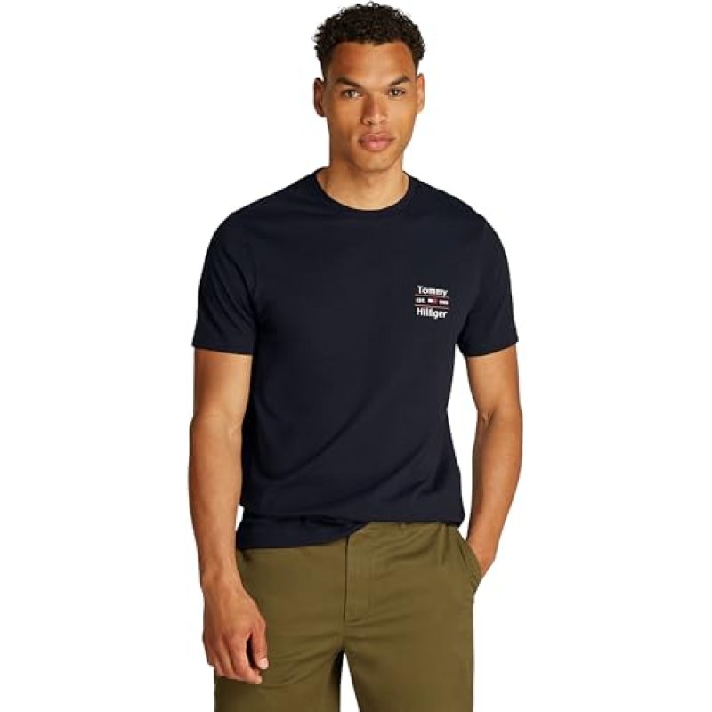 Tommy Hilfiger Men’s Short Sleeve Round Neck…