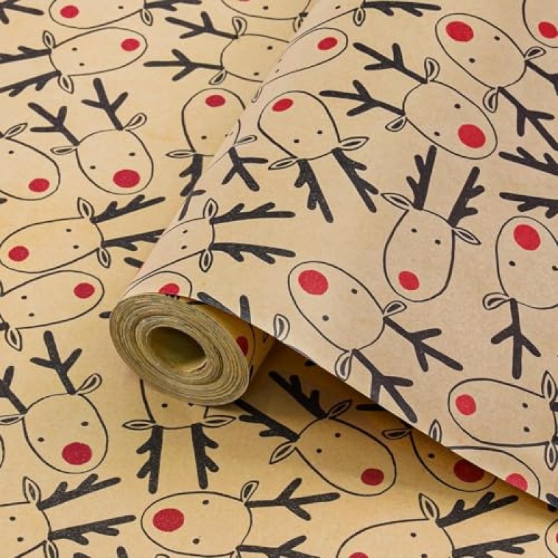 Koncci Christmas Wrapping Paper Roll, 43cm*15m…