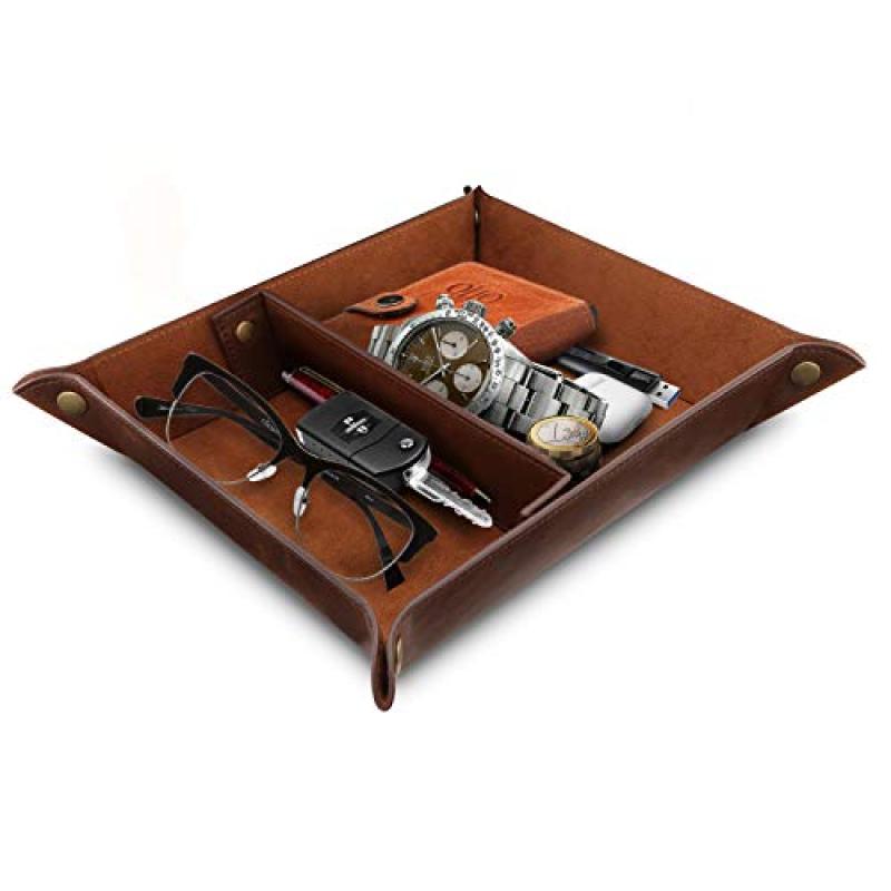 Londo Leather Tray Organizer Caddy