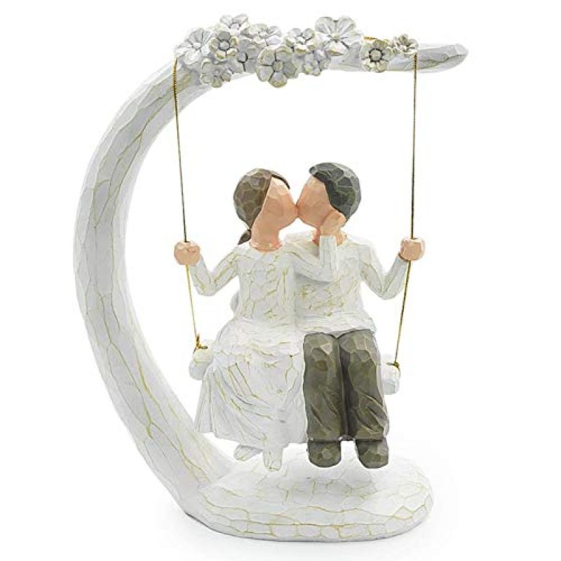 Aoneky Love Couple Kissing Sculpture