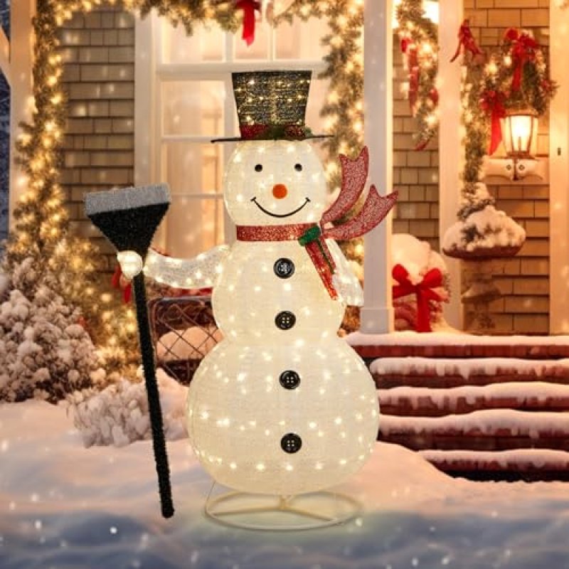 Bonnlo 5ft Snowman Decoration