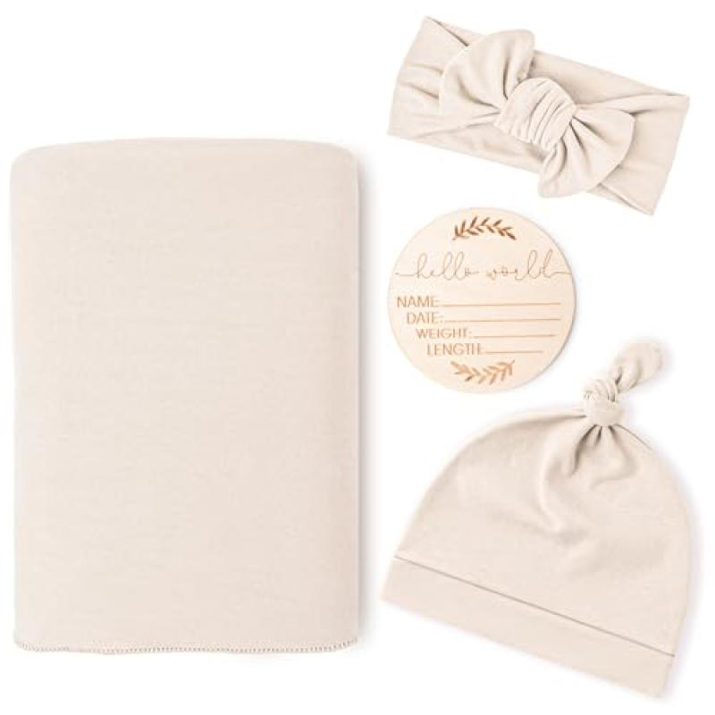 Konssy Baby Girl Receiving Blanket Set