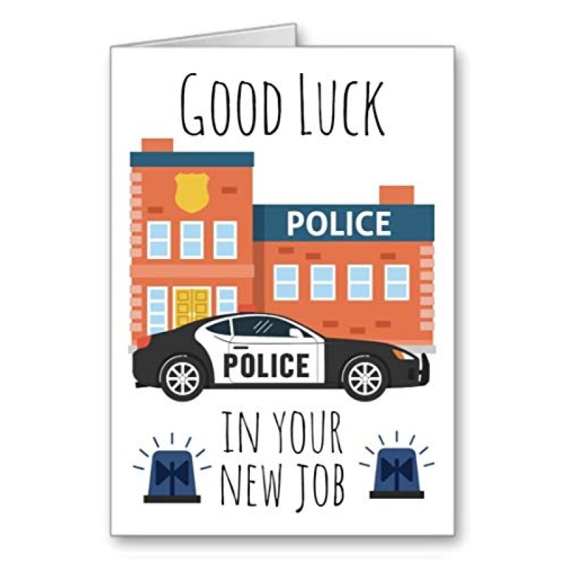 Good Luck Police Officer Card