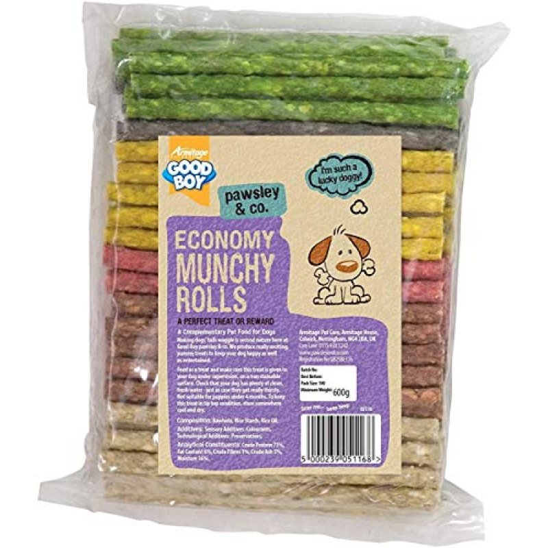 Goodboy 100 Assorted Rolls Dog Chews 125 mm x 7-8…