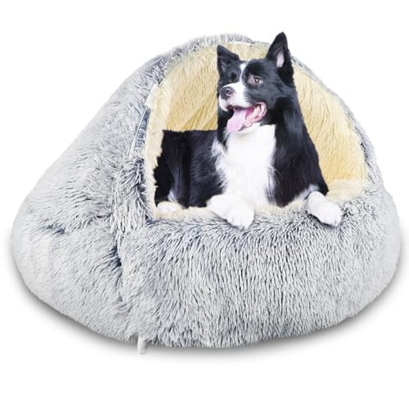 SUOXU Hooded Dog Bed