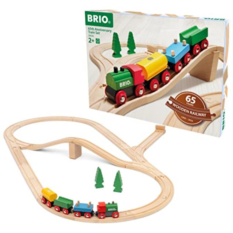 BRIO Wooden Railway Train Set