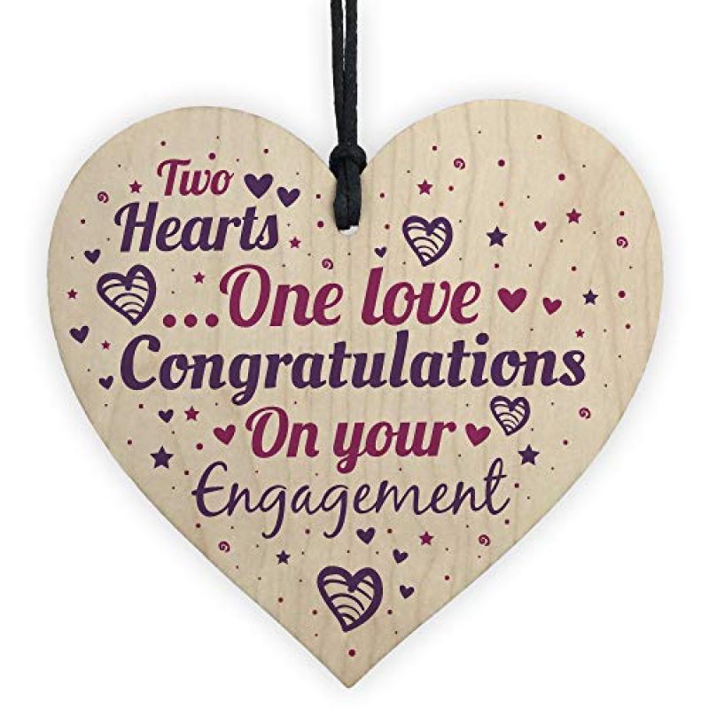 Wooden Hanging Heart Plaque for Wedding Gift