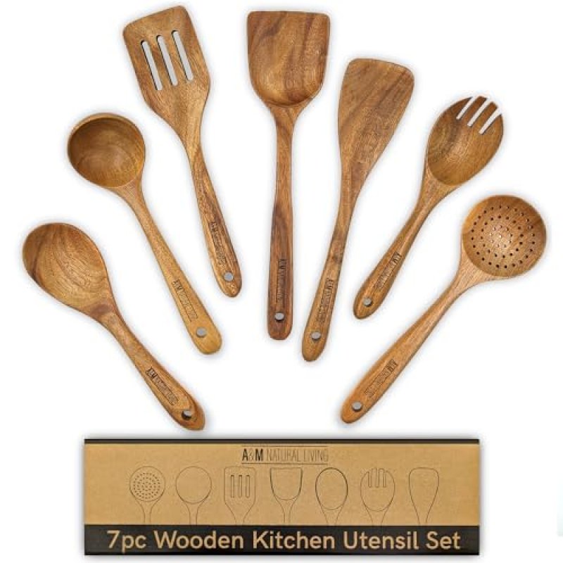 A&M Wooden Kitchen Utensils