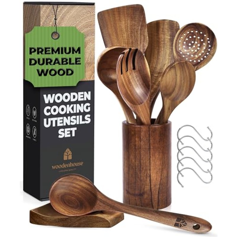 Wooden Spoons for Cooking – Wooden Utensils for…